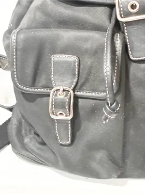 Vintage COACH Black Nylon Leather Trim Backpack Bag 4290 thumbnail 2