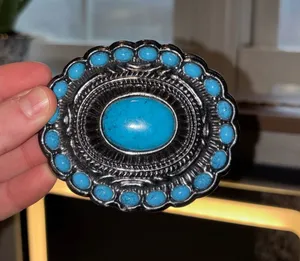 Western Belt Buckle Blue Size No size thumbnail 1