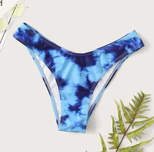 SheIn Blue Tie Dye Bikini Set thumbnail 3
