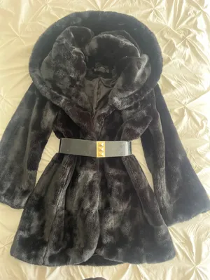 Tahari Faux Fur Coat thumbnail 5