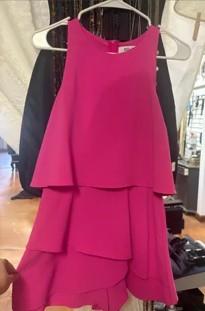 Hot Pink Tiered Ruffle Romper thumbnail 1