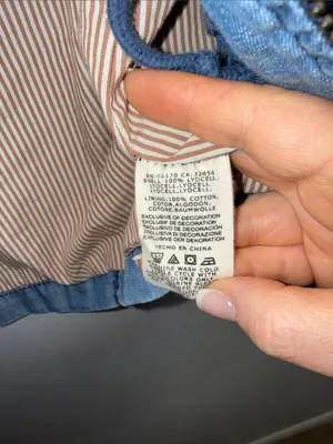 Anthropologie Marrakech anorak utility chambray jacket size XS petite thumbnail 5