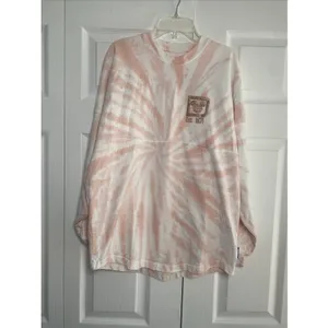 Disney Spirit Jersey Walt Disney World Womens XS Pink Tie Dye Glitter Logo Shirt thumbnail 6