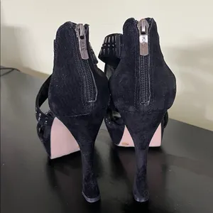 BCBGeneration studded stiletto sandals with platform soles and ankle zippers thumbnail 4
