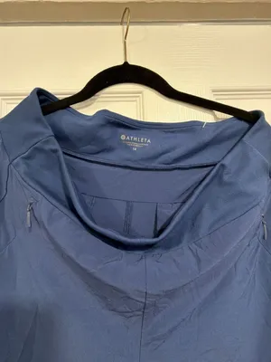 Athleta High-Rise Jogger Pants with Zip Pockets - Blue thumbnail 2