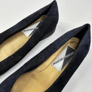 Mootsies Tootsies Vintage Flats Black Finch Suede Upper Womens 8.5 thumbnail 3