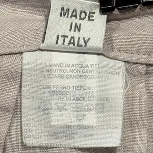Gunex Pants Linen High Rise Pleated Minimalist Versatile Beachy Italy Beige 12 thumbnail 3