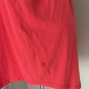 Lululemon Love Tank Top Pleated Racerback Poppy Coral Pima Cotton Size 10 thumbnail 8