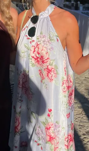 Lulus Floral high neck dress thumbnail 4