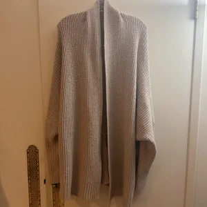 American eagle Aerie Beige Open-Front Cardigan knit sweater size large thumbnail 5