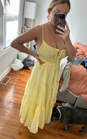 Yellow Sundress Size S petite thumbnail 4