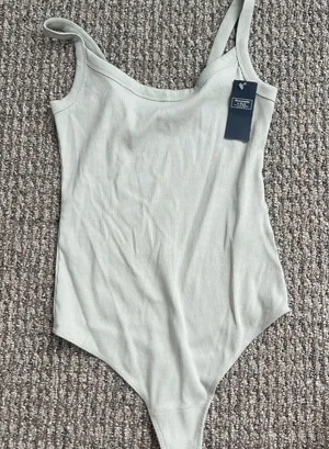 Abercrombie & Fitch soft AF rib bodysuit NWT thumbnail 1