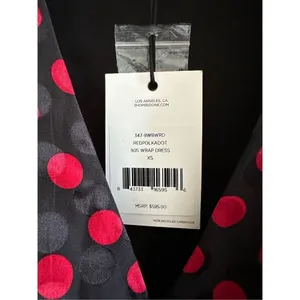 NWT Re/Done Polka Dot 80s Silk Dress Size XS thumbnail 7