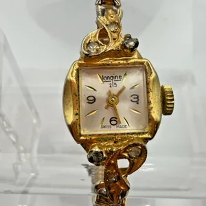 Vintage Longine 215 Ladies Swiss Manual Wind Bracelet Watch Parts thumbnail 3