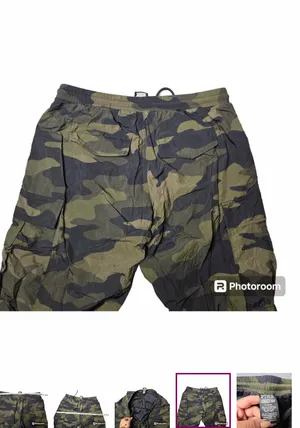 Pink by Victoria's Secret Camo Green Cargo Jogger Pants thumbnail 8