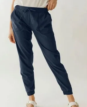 Albion Fit Jetset Jogger Pants Medium Petite Blue Comfort Athleisure‎ Casual thumbnail 1
