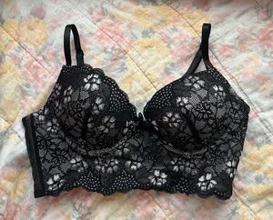 Sophie b lace black corset bra thumbnail 1