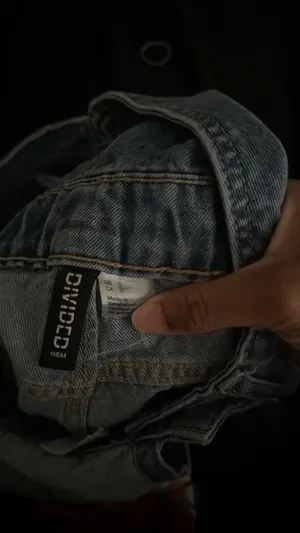 Denim Overall Shorts H&M thumbnail 3