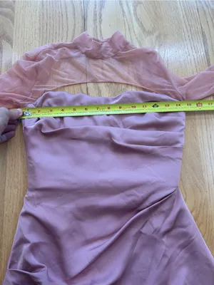 ALIAVA ALIEVA Maya Mini Dress Pink‎ Size XS NWT Cocktail Party Silk Corset Top thumbnail 9