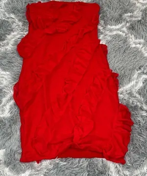 Red ruffle‎ dress size Xs Red thumbnail 1