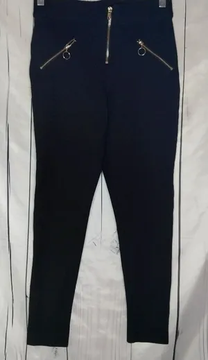 Hot Topic High Rise Skinny Zipper Moto Legging Size S thumbnail 1