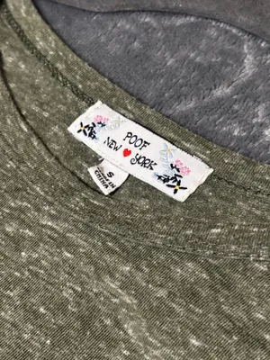 Poof New York Casual Olive Green Midi T-Shirt Dress thumbnail 3