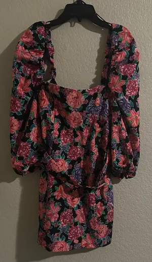 ZARA Floral Dress thumbnail 1