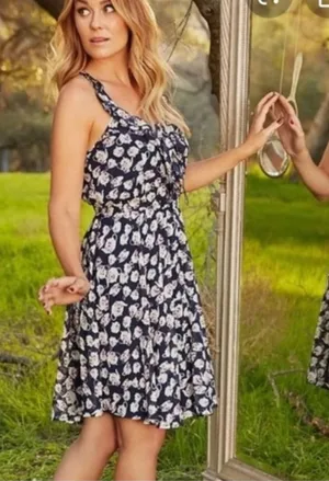 Disney Lauren Conrad Alice in Wonderland Floral Teapot‎ Teacup Sundress Size S thumbnail 1