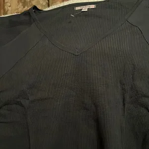 Free People Womens Santa Clara Thermal Black Long Sleeve Pullover Size Medium thumbnail 6