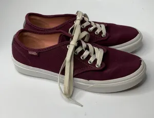 Vans maroon sneakers‎ size 7 thumbnail 1