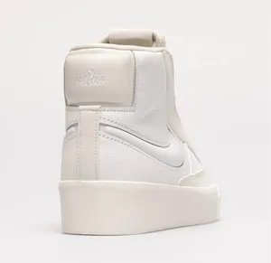 Nike Blazer Victory Mid Lace Up Leather Sneakers Summit White Light Cream DR2948 thumbnail 3