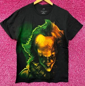 Toxic Pennywise the Clown IT Chapter Two Horror Movie Tee M thumbnail 1