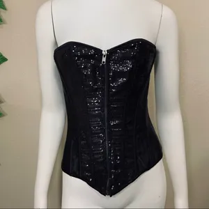 Black Sequins Corset Party New Festival thumbnail 9
