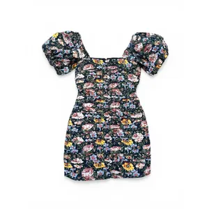 NWT Rhode‎ Suzette Puff Sleeve Mini Dress Floral Cotton Sz 2 $450 thumbnail 7