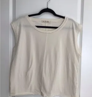 Free People We The Free White Sleeveless Cotton Top Grunge Womens Size Small thumbnail 1