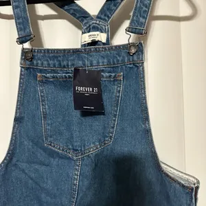 Forever 21 denim jean overall skirt thumbnail 6