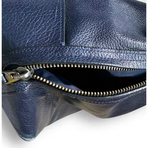 Coach Mickey Navy Blue Pebbled Leather Drawstring Bucket Bag Crossbody Classic thumbnail 5
