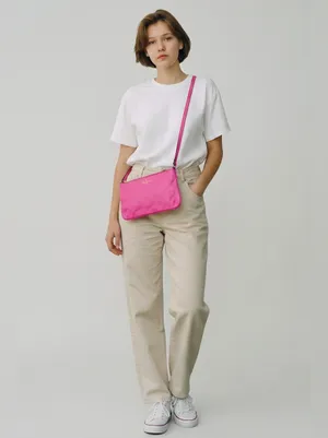 kate spade Hot Pink Leather Crossbody with Gold Logo thumbnail 6