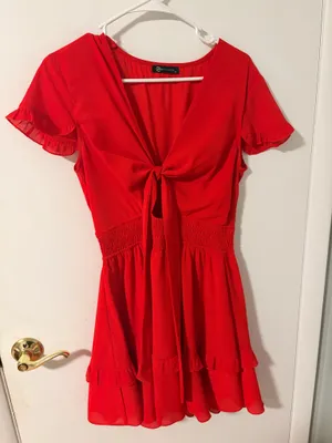 Red Homecoming dress  thumbnail 1