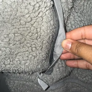 Patagonia Womens Retro X‎ Deep Pile Sherpa Zip Up Jacket Gray Large J thumbnail 4