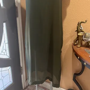 Zara green midi short sleeve dress thumbnail 2
