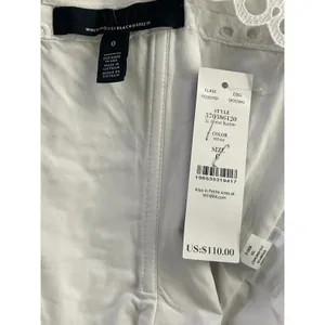 NWT White House Black Market Sz 0 White Sleeveless Cotton Eyelet Bustier Top thumbnail 5