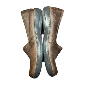 B.o.c Shoes Womens‎ Size 7.5 Brown Leather Slip On Flats Comfort Casual Walking thumbnail 7