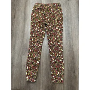 Free‎ People Sun Chaser Floral High Rise Cord Corduroy Pants Size 26 thumbnail 2
