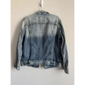 Levi's Strauss & Co Premium Denim Jacket Trucker‎ Blue Wash Women's Size Medium thumbnail 2