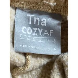 Aritzia TNA Cozy AF Tan Khaki Fleece High Rise Mini Lounge Sweat Shorts Size S thumbnail 7