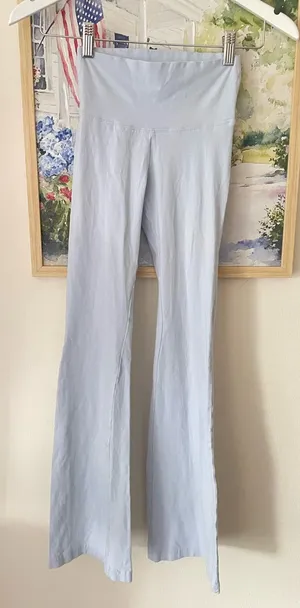 Aritzia Tna Kick Flare Leggings Light Ice Blue Size Small thumbnail 1