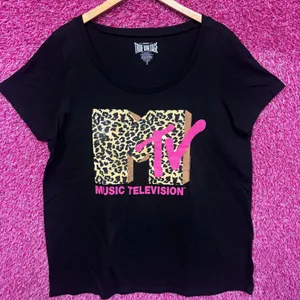 MTV Jersey Shore Style Leopard print logo Tshirt plus size 2 thumbnail 1