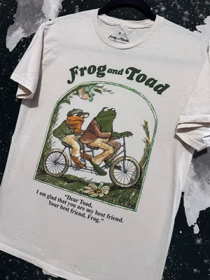 Frog and Toad Bicycle Best Friend Quote Shirt thumbnail 2