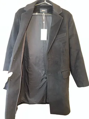 Quince Wool Cashmere Overcoat Black M NWT‎ Tailored Minimalist Coat thumbnail 9
